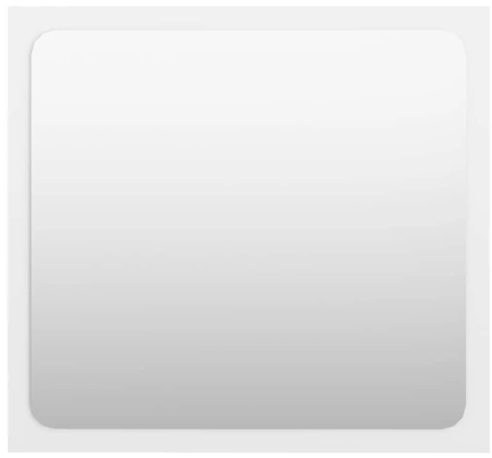 2 pcs conj. móveis casa de banho contraplacado branco brilhante