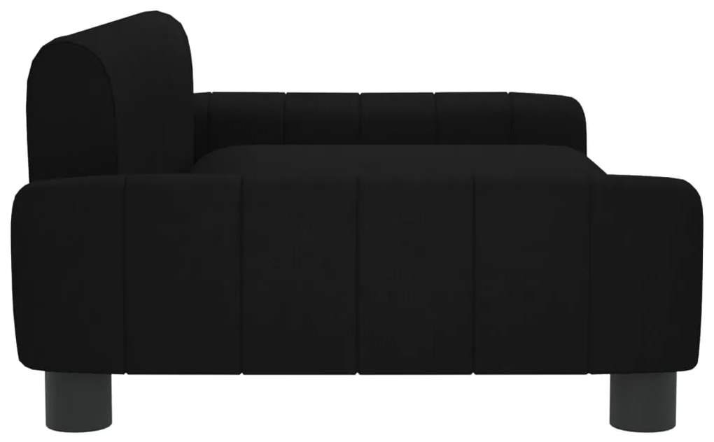 Sofá infantil 90x53x30 cm tecido preto