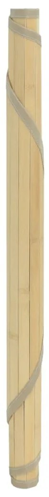 Tapete redondo 100 cm bambu natural claro