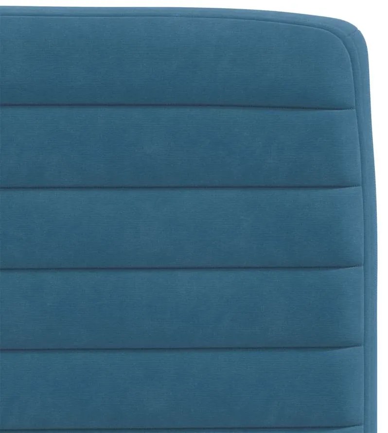 Cadeiras de jantar 2 pcs veludo azul