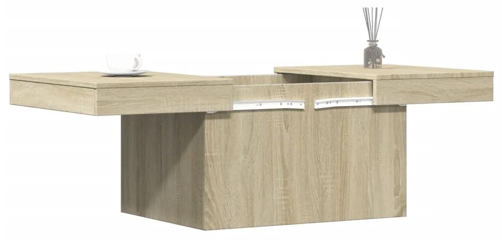 Mesa de centro 80x55x40 derivados de madeira carvalho sonoma