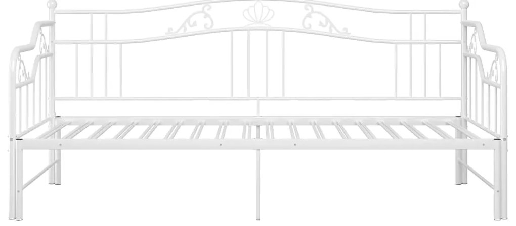 Estrutura sofá-cama de puxar 90x200 cm metal branco