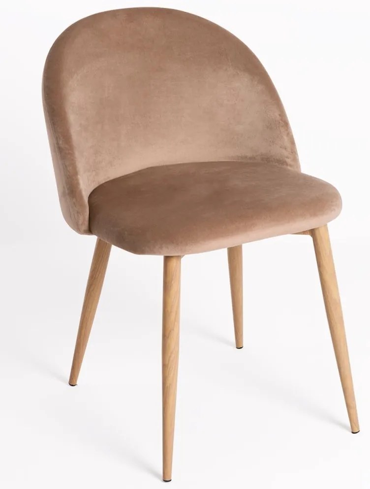 Pack 4 Cadeiras Vint Veludo - Champanhe