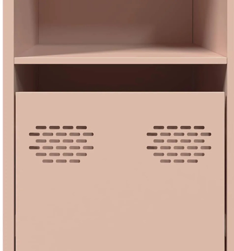 Aparador 135x39x73,5 cm aço laminado a frio rosa