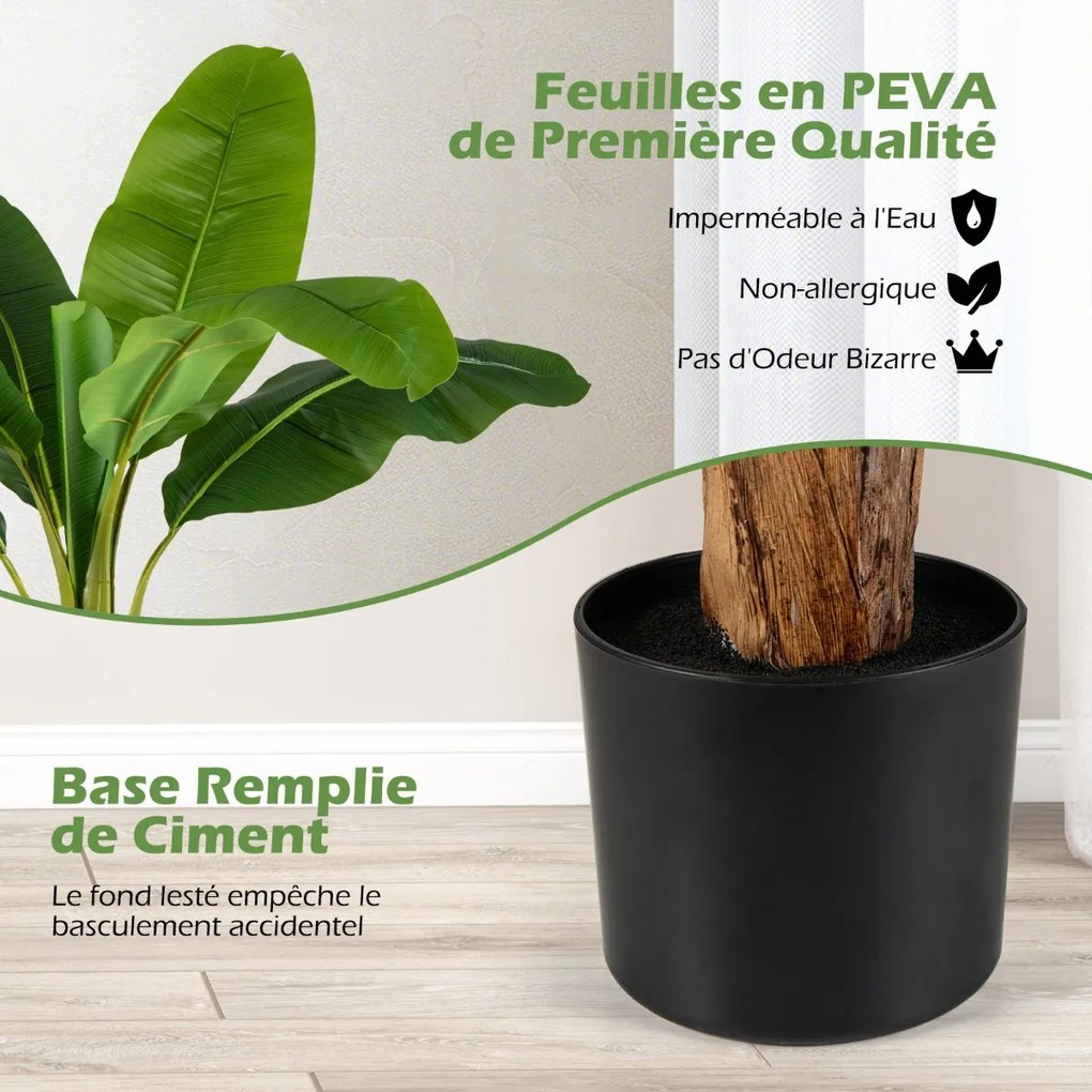 Conjunto de 2 palmeiras artificiais de areca, 90 cm, árvore tropical falsa em vaso de viveiro cheio de decorações de cimento, plantas verdes