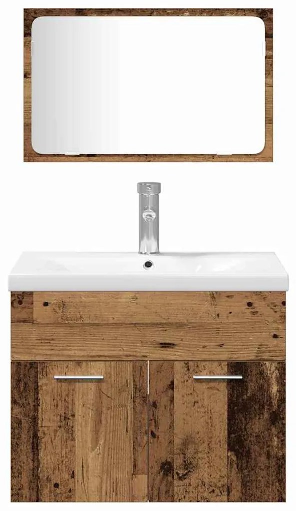 Conjuntos Outros 3 pcs Madeira Antiga 30 x 30 x 80 cm