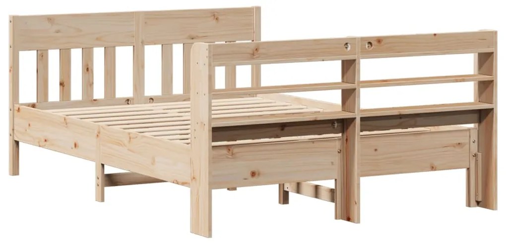 Cama sem colchão 120x190 cm madeira de pinho maciça