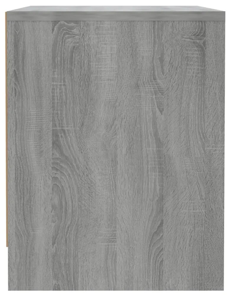 Mesa cabeceira 45x34x44,5cm derivados madeira sonoma cinza