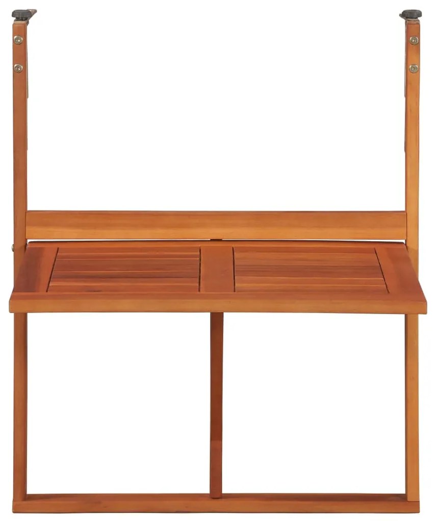 Mesa de varanda suspensa 64,5x44x80 cm madeira de acácia maciça