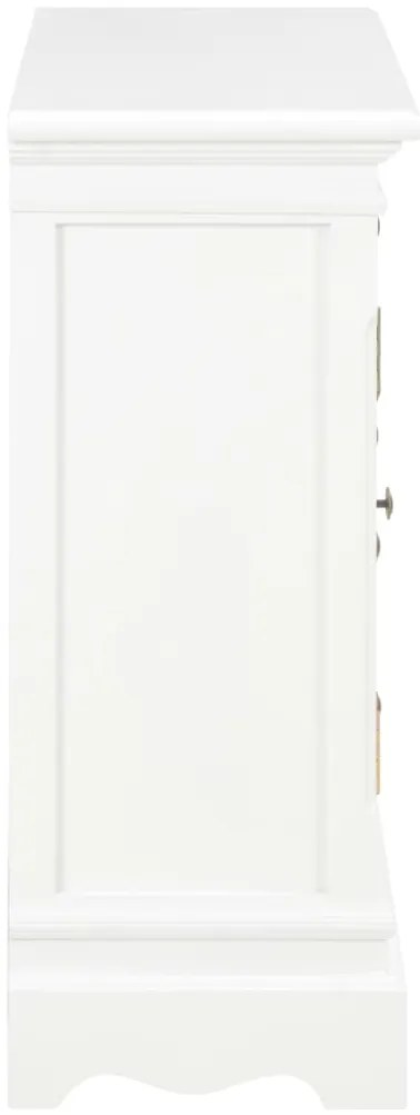 Aparador 70x28x70 cm madeira de pinho maciça branco