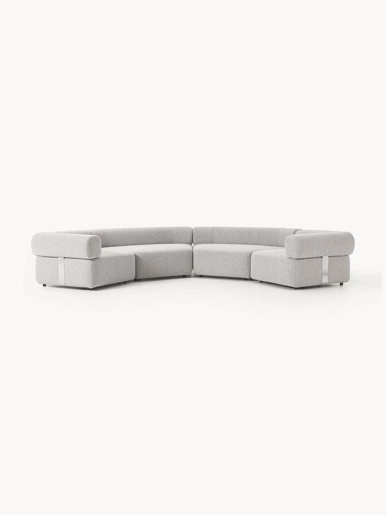 Sofá modular grande em bouclé Anton