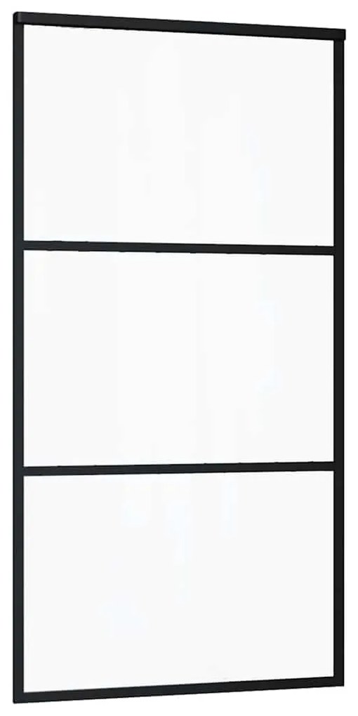 Porta deslizante c/ conj ferragens 102x205cm vidro ESG preto