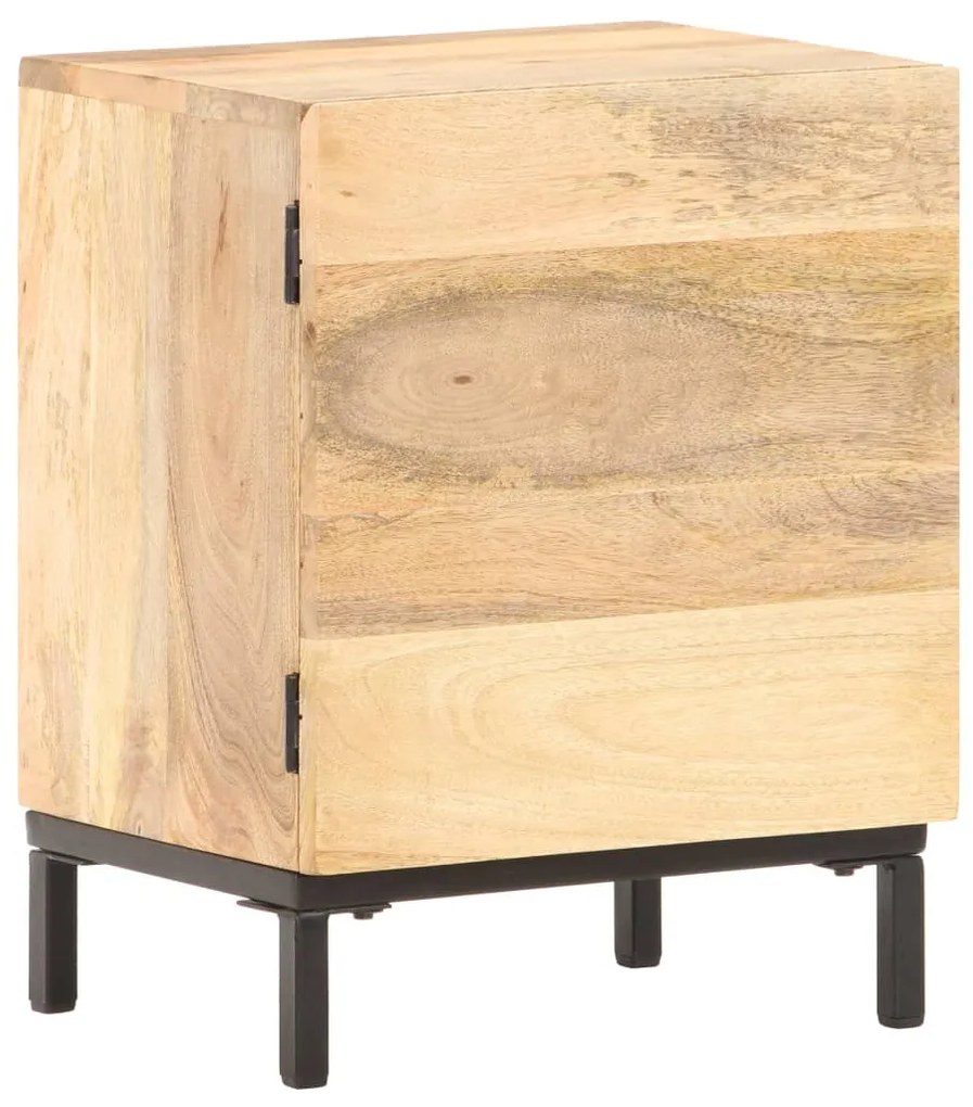Mesa de cabeceira 40x30x51 cm madeira de mangueira maciça
