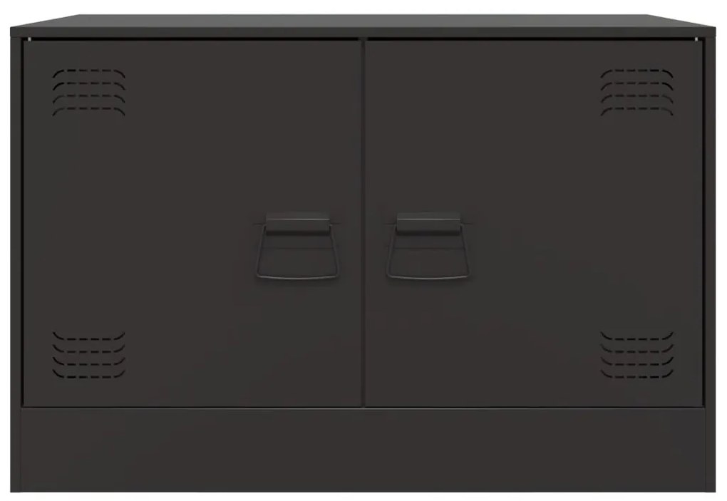 Móveis de TV 2 pcs 67x39x44 cm aço preto