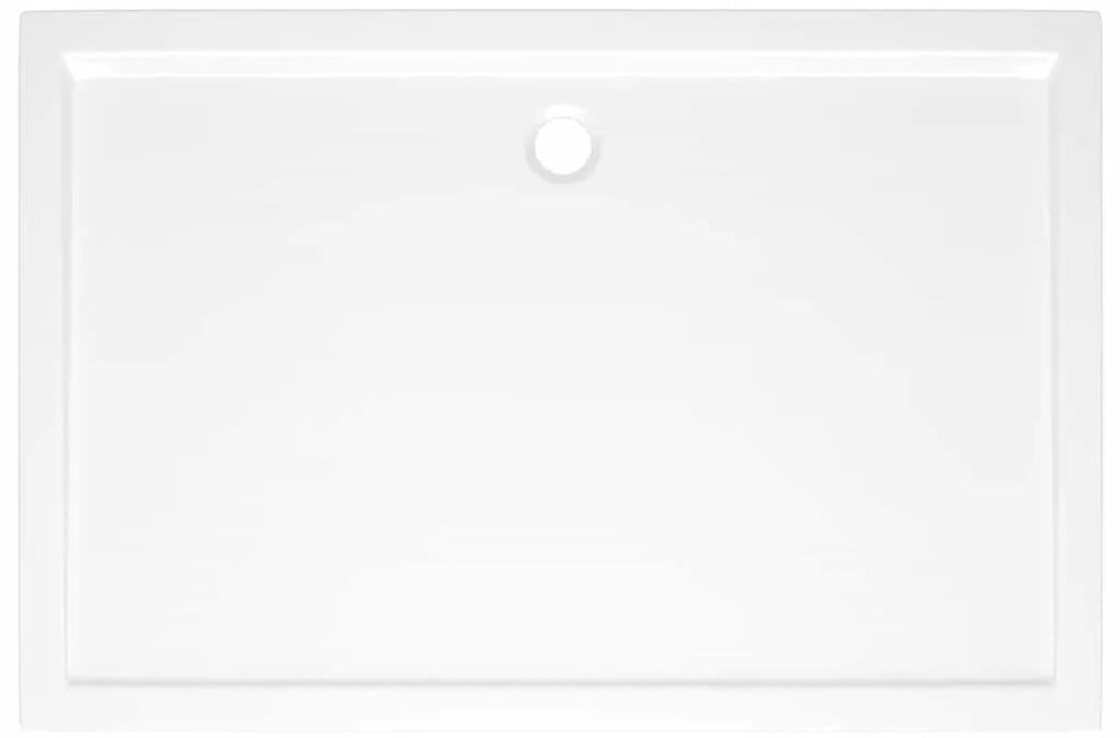 Base de chuveiro retangular 80x120 cm ABS branco