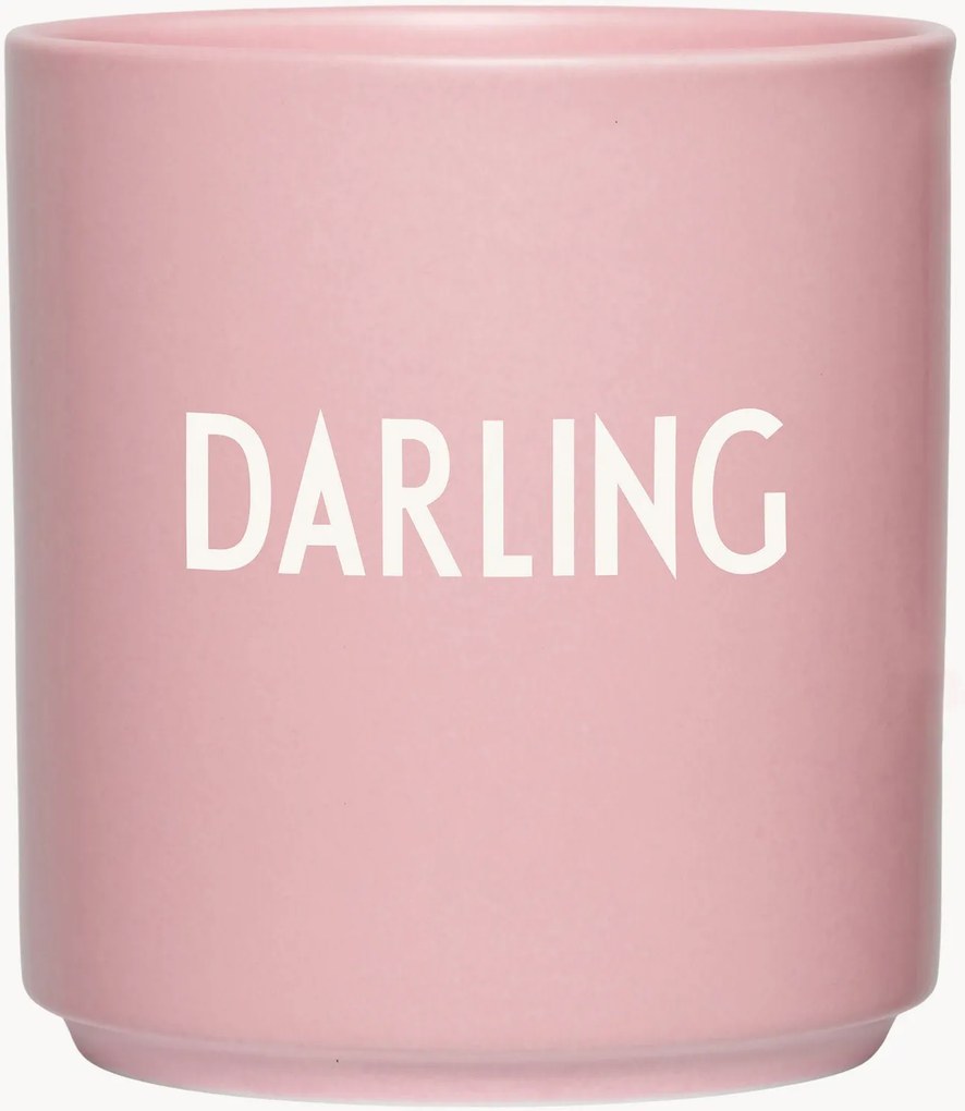 Chávena com inscrição Favourite Darling