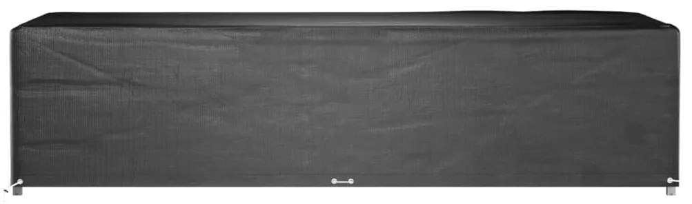 Capas p/ mobília jardim 2 pcs 12 ilhós 315x160x75 cm retangular