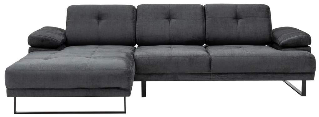 Sofá de Canto Mustang – Antracite – 174 x 314 cm