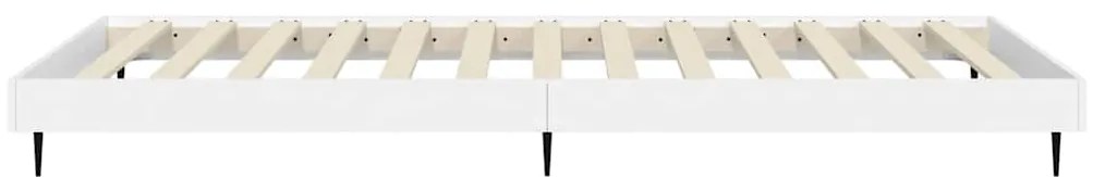 Estrutura de cama 75x190 cm derivados de madeira branco