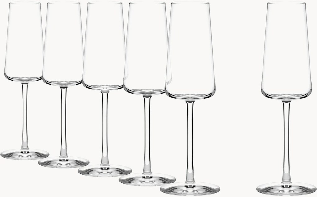 Taças de champanhe Power, conjunto de 6
