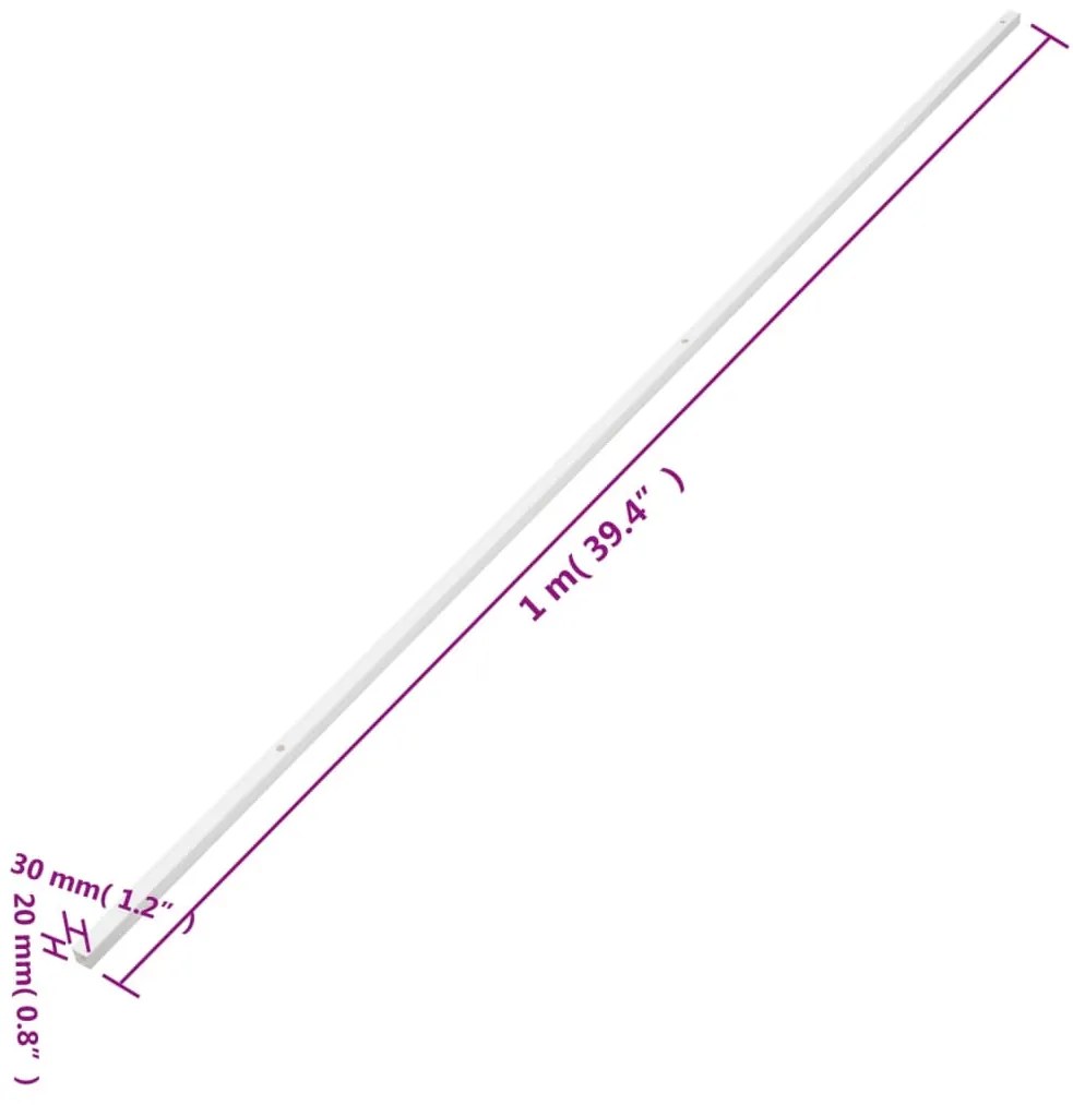 Calhas para cabos 30x20 mm 30 m PVC