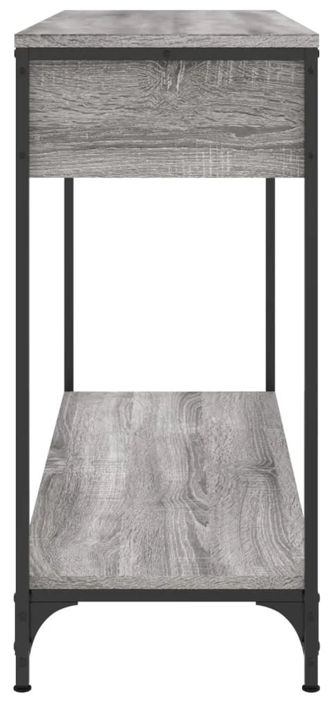 Mesa consola 100x34,5x75cm derivados de madeira cinzento sonoma