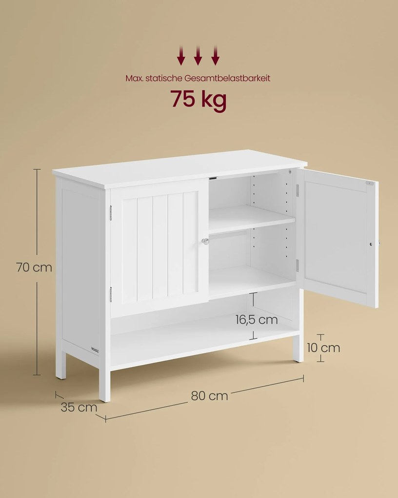 Sapateira, armario arrumação de estilo campestre 35 x 80 x 70 cm branco