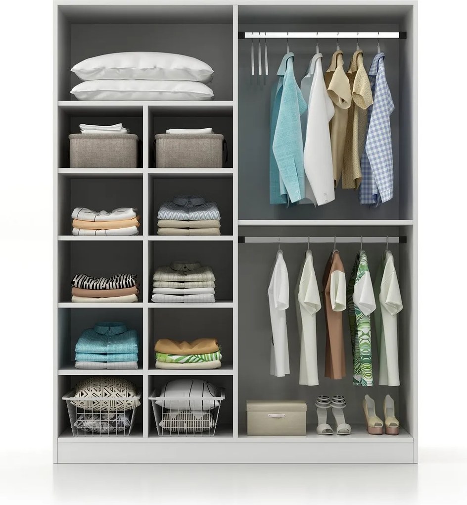 Guarda-roupa Royal – Branco – 120x170x41 cm