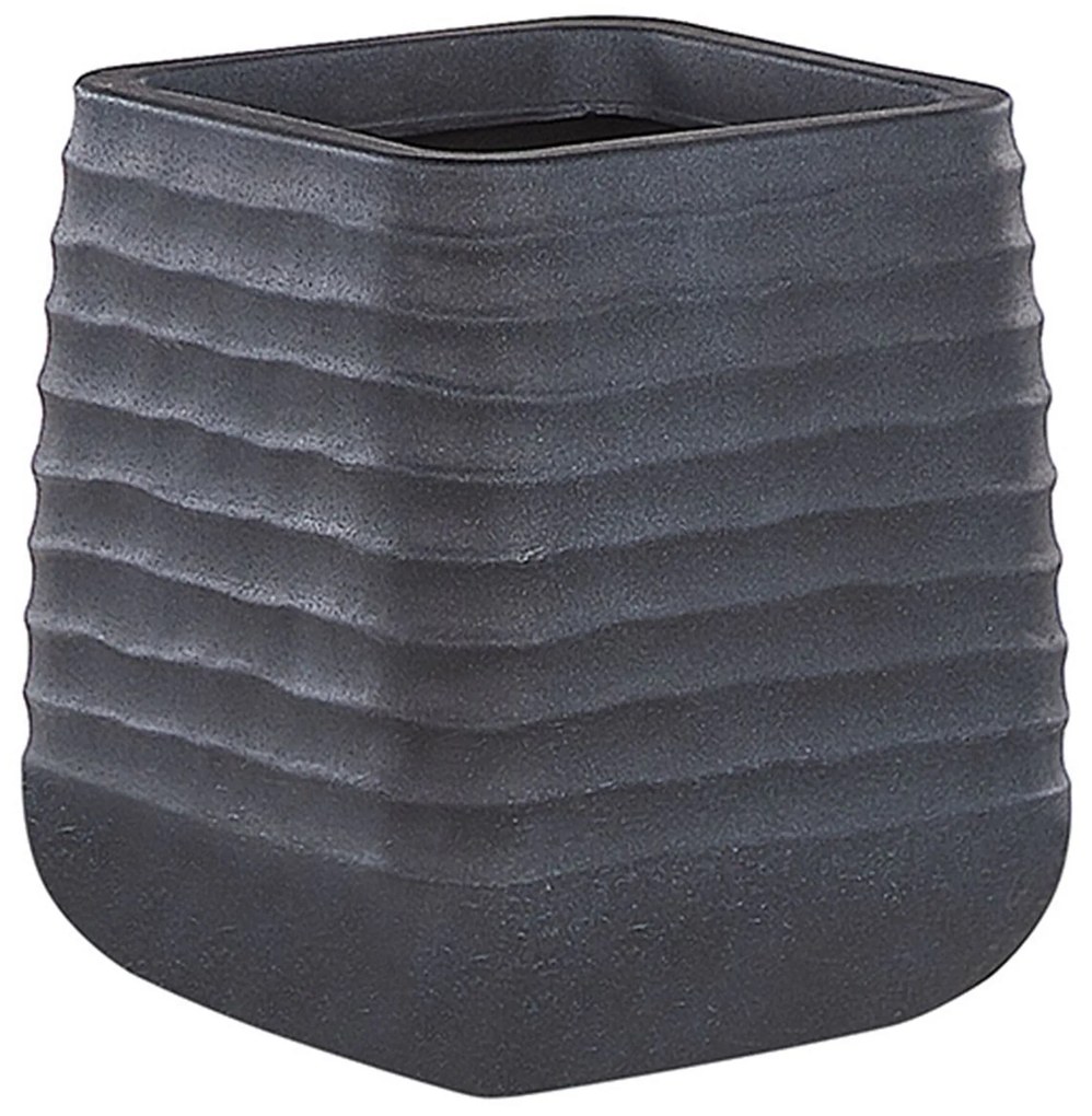 Vaso para plantas preto 28 x 28 x 27 cm preto PARIKIA Beliani