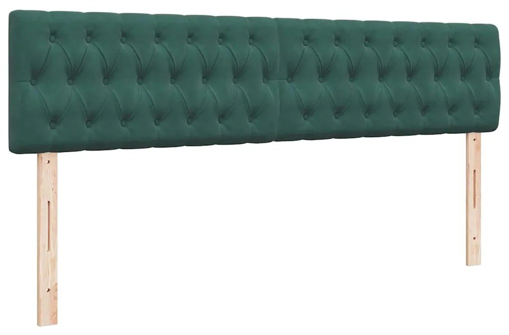 Estrutura de cama otomana com colchão verde escuro veludo