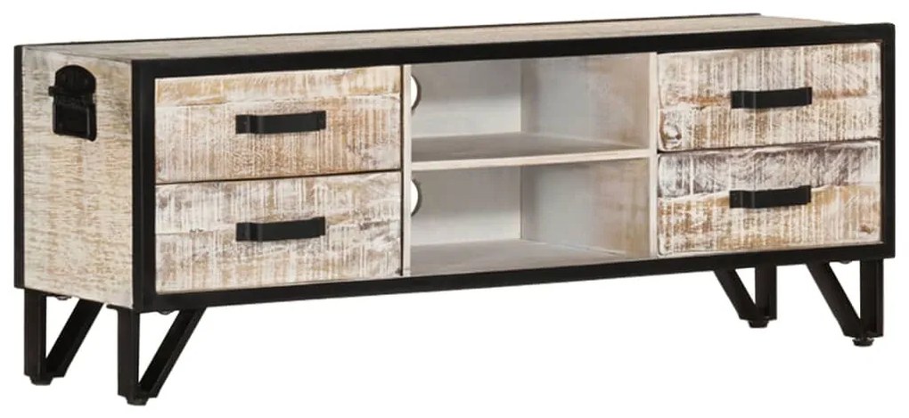 Móvel de TV 110x30x41 cm madeira de acácia maciça
