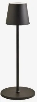 Candeeiro De Pé Led Sem Fios Isona Preto - Sklum
