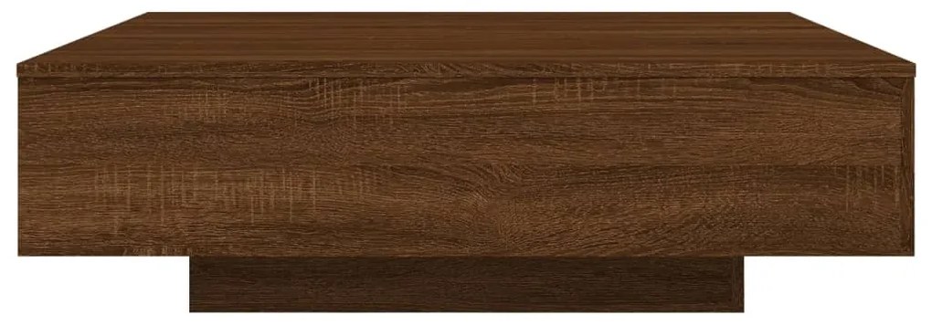Mesa centro 100x100x31 cm derivados madeira carvalho castanho