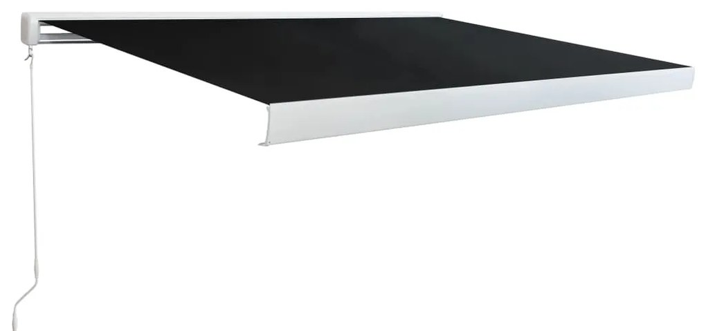 vidaXL Toldo manual com caixa 400 cm antracite