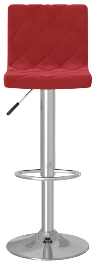 Bancos de bar 2 pcs veludo vermelho tinto