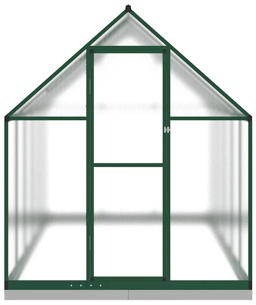Estufa com estrutura base 334x169x202 cm alumínio verde