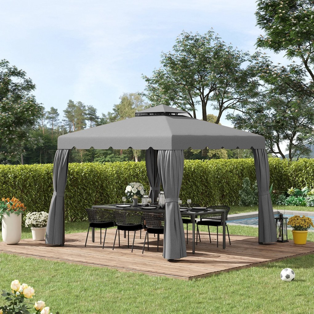 Toldo de Substituição para Pérgola 300x300 cm Teto de Substituição par