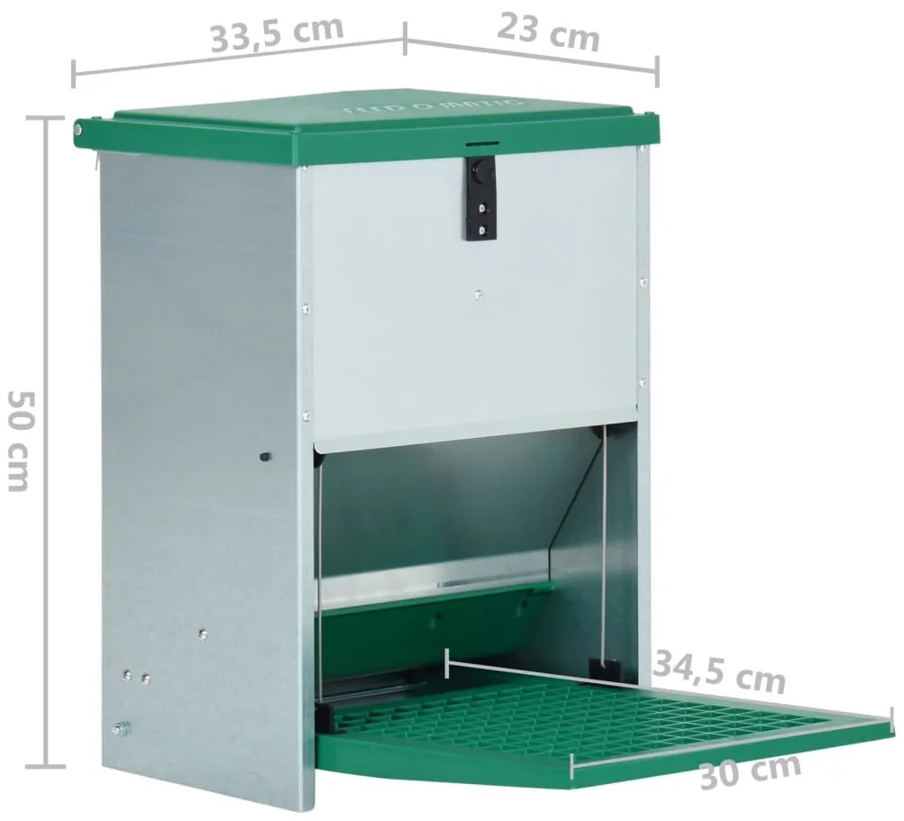 Alimentador de capoeira automático com pedal 12 kg