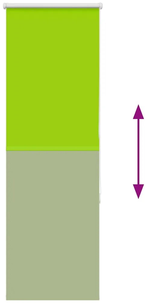 Persiana de enrolar 45x175 cm largura tecido 40,7 cm poliéster