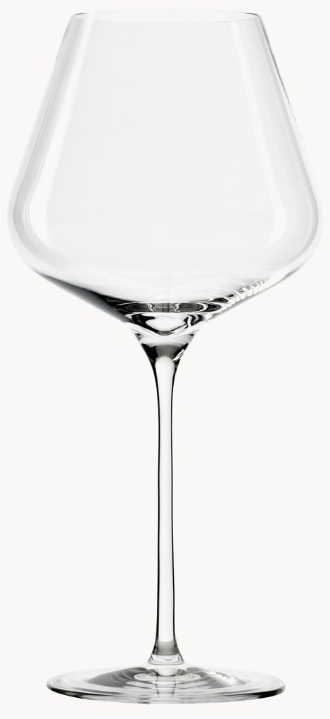 Copos de vinho tinto de cristal Quadrophil, conjunto de 6
