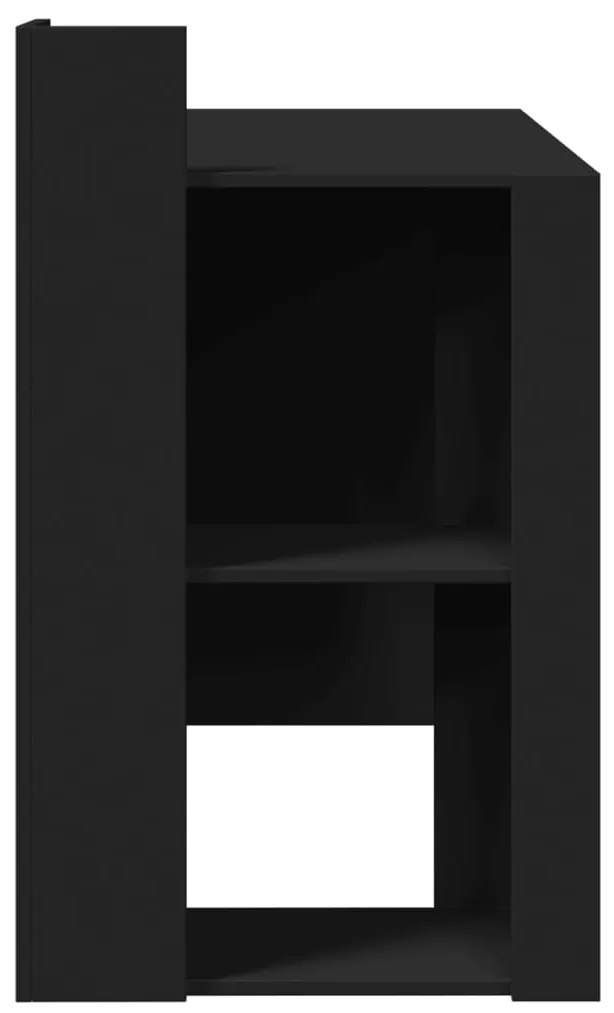 Secretária 103,5x56,5x94 cm derivados de madeira preto