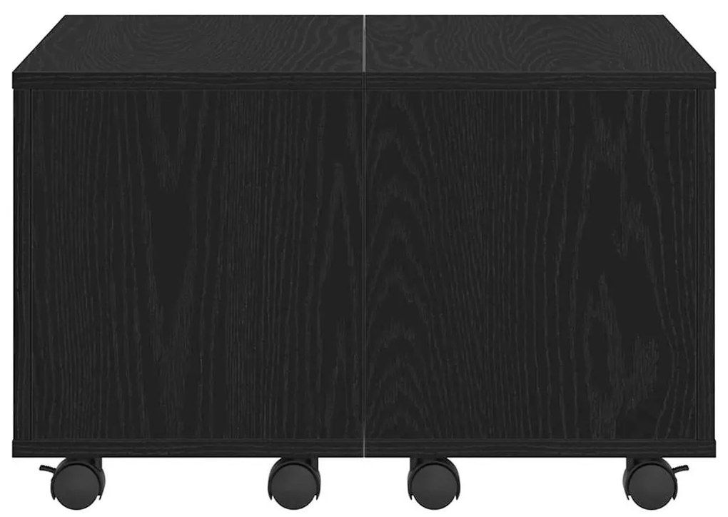 Mesa de Café vidaXL Carvalho Preto 60x60x38 cm Madeira Injetada