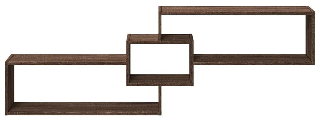 Armário parede 158x18x53 cm derivados madeira carvalho castanho