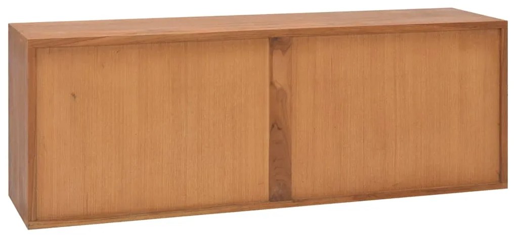 Móvel de TV 110x30x40 cm madeira de teca maciça