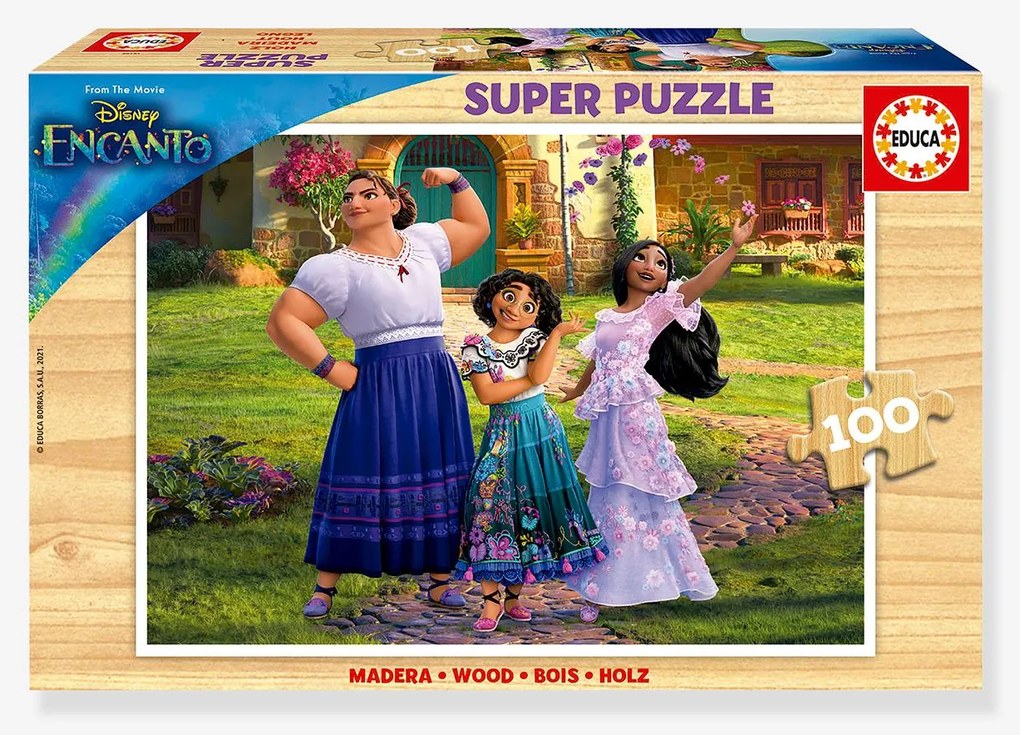 Super puzzle madeira 100p Disney Encanto Educa multicolor