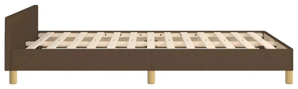 Estrutura de cama sem colchão 120x190cm castanho escuro