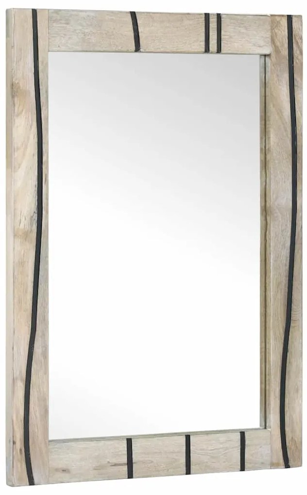 vidaXL Espelho de banheiro com espelho Castanho 70 x 50 x 2,5 cm