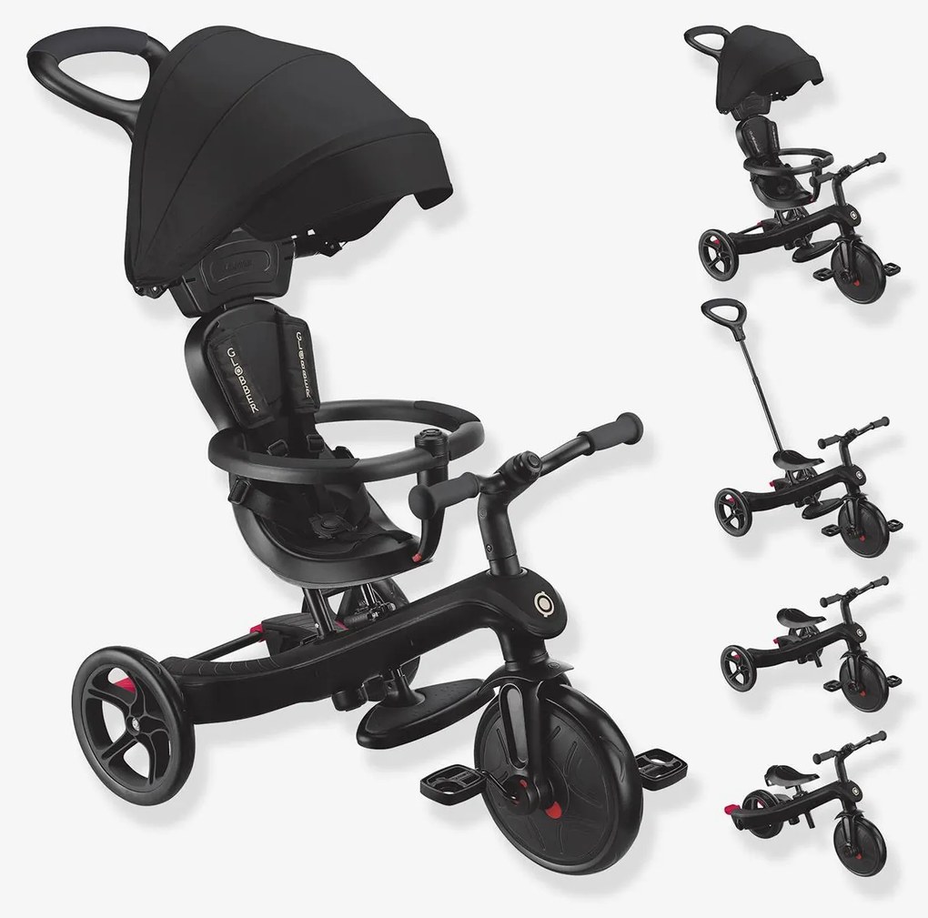 Triciclo evolutivo 4 em 1, da GLOBBER preto