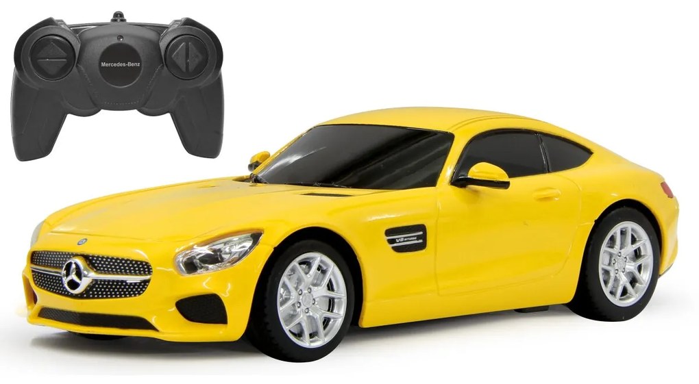 Carro Telecomandado Mercedes-Benz AMG GT 1:24 2,4GHz Amarelo