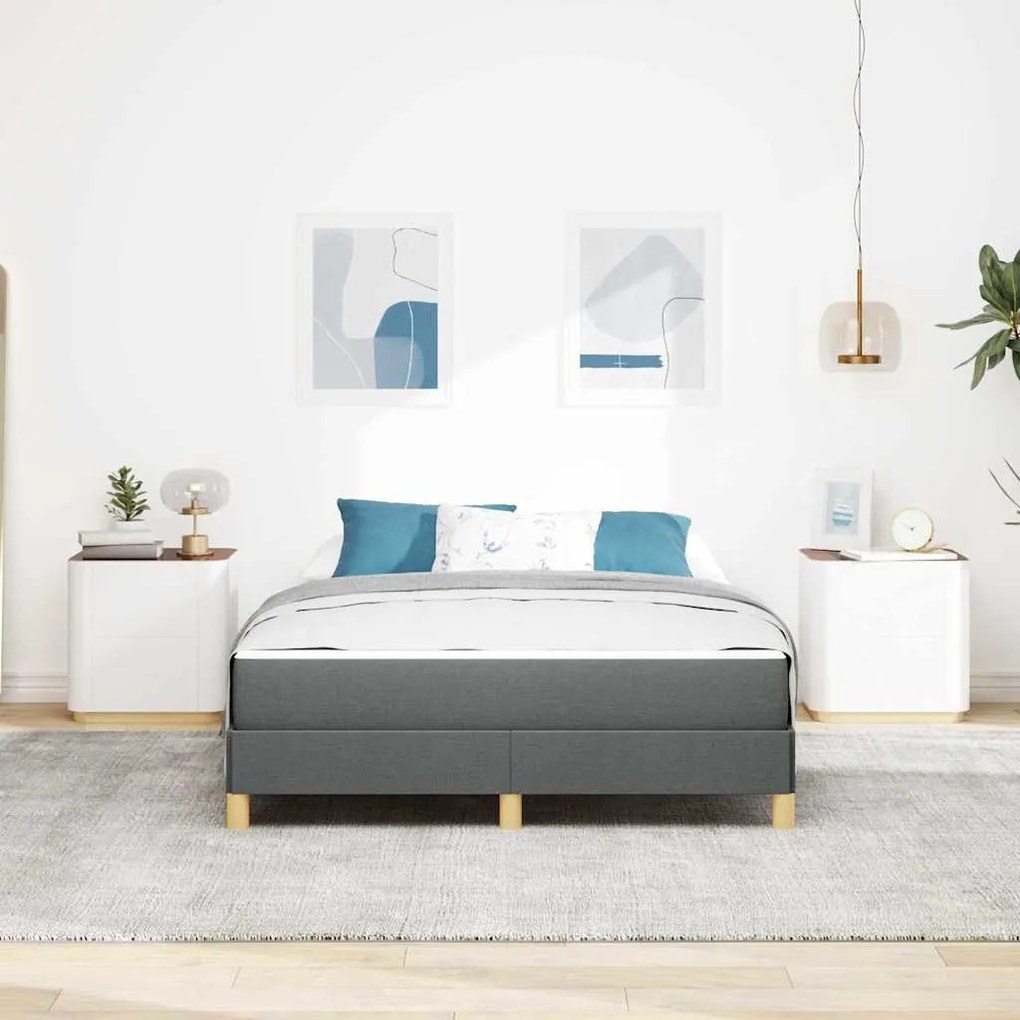 Cama Box Taupe, Marrom 140 x 190 cm